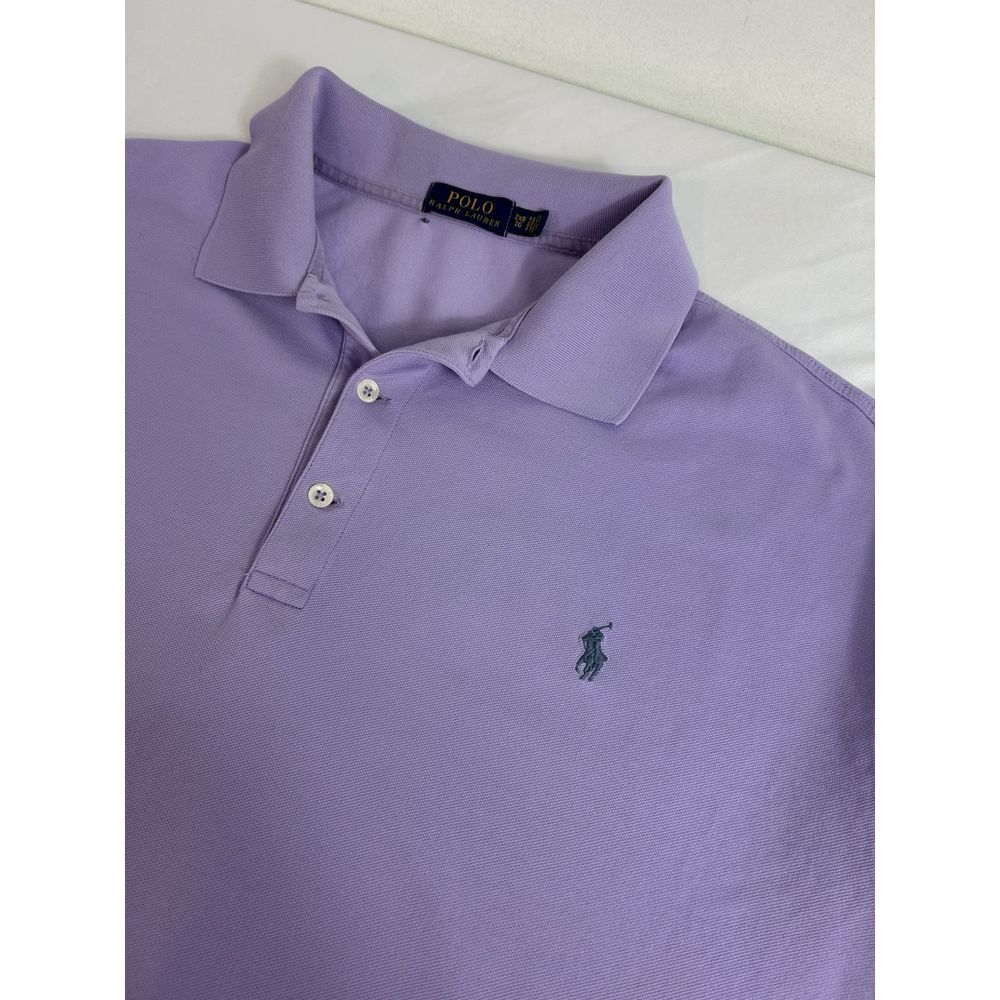 Polo Ralph Lauren Mens Short Sleeve Polo Shirt Light Purple Cotton Pony Golf 2XB